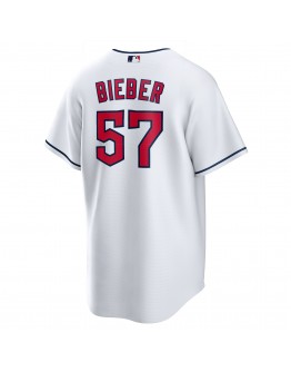 Shane Bieber Cleveland Guardians Nike Replica Player Jersey - White