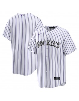 Colorado Rockies Nike Home Blank Replica Jersey - White