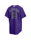 Charlie Blackmon Colorado Rockies Nike Alternate Replica Player Name Jersey - Purple