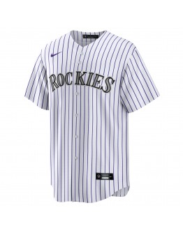 Kris Bryant Colorado Rockies Nike Replica Player Jersey - White/Purple