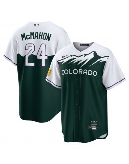 Ryan McMahon Colorado Rockies Nike City Connect Replica Player Jersey - White/Forest Green