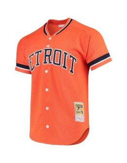 Kirk Gibson Detroit Tigers Mitchell & Ness Fashion Cooperstown Collection Mesh Batting Practice Jersey - Orange