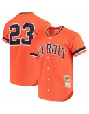 Kirk Gibson Detroit Tigers Mitchell & Ness Fashion Cooperstown Collection Mesh Batting Practice Jersey - Orange