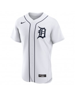 Detroit Tigers Nike Home Logo Authentic Team Jersey - White