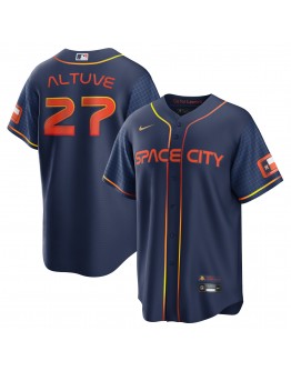 Jose Altuve Houston Astros Nike 2022 City Connect Replica Player Jersey - Navy