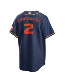 Alex Bregman Houston Astros Nike 2022 City Connect Replica Player Jersey - Navy