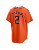 Alex Bregman Houston Astros Nike Alternate Replica Player Name Jersey - Orange