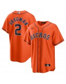 Alex Bregman Houston Astros Nike Alternate Replica Player Name Jersey - Orange