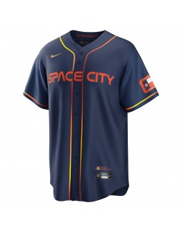 Jose Altuve Houston Astros Nike 2022 City Connect Replica Player Jersey - Navy