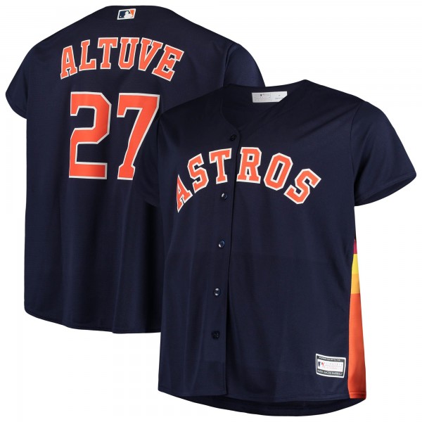 Jose Altuve Houston Astros Majestic Big & Tall Replica Player Jersey - Navy