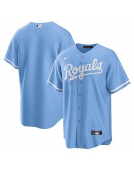 Kansas City Royals Nike Alternate Replica Team Logo Jersey - Light Blue