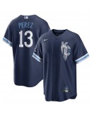 Salvador Perez Kansas City Royals Nike 2022 City Connect Replica Player Jersey - Navy