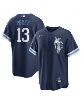 Salvador Perez Kansas City Royals Nike 2022 City Connect Replica Player Jersey - Navy