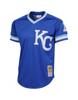 Bo Jackson Kansas City Royals Mitchell & Ness Cooperstown Collection Big & Tall Mesh Batting Practice Jersey - Royal