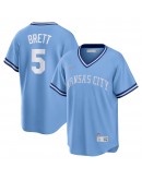 George Brett Kansas City Royals Nike Road Cooperstown Collection Player Jersey - Light Blue