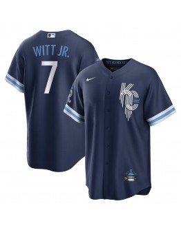 Bobby Witt Jr. Kansas City Royals Nike 2022 City Connect Replica Player Jersey - Navy