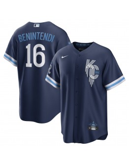 Andrew Benintendi Kansas City Royals Nike 2022 City Connect Replica Player Jersey - Navy