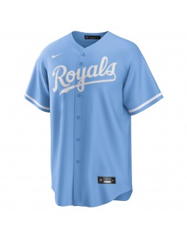 Kansas City Royals Nike Alternate Replica Team Logo Jersey - Light Blue