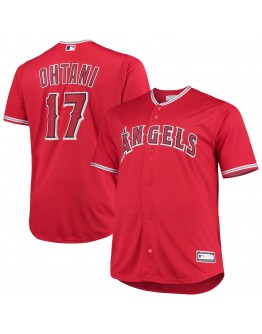 Shohei Ohtani Los Angeles Angels Big & Tall Replica Player Jersey - Red