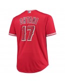 Shohei Ohtani Los Angeles Angels Big & Tall Replica Player Jersey - Red