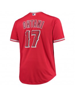 Shohei Ohtani Los Angeles Angels Big & Tall Replica Player Jersey - Red