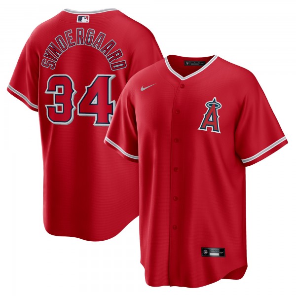 Noah Syndergaard Los Angeles Angels Nike Alternate Replica Player Jersey - Red