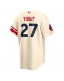 Mike Trout Los Angeles Angels Nike 2022 City Connect Replica Player Jersey - Cream