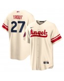 Mike Trout Los Angeles Angels Nike 2022 City Connect Replica Player Jersey - Cream