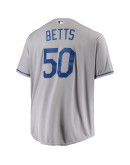 Mookie Betts Los Angeles Dodgers Big & Tall Replica Player Jersey - Gray