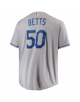 Mookie Betts Los Angeles Dodgers Big & Tall Replica Player Jersey - Gray