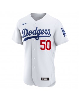 Mookie Betts Los Angeles Dodgers Nike Home Authentic Player Jersey - White