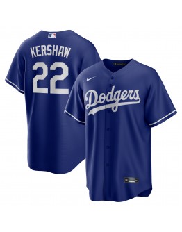 Clayton Kershaw Los Angeles Dodgers Nike Alternate Replica Player Name Jersey - Royal