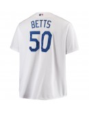 Mookie Betts Los Angeles Dodgers Big & Tall Replica Player Jersey - White