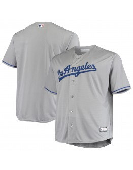 Los Angeles Dodgers Big & Tall Replica Team Jersey - Gray