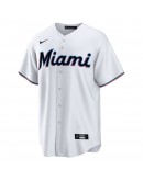 Miami Marlins Nike Home Blank Replica Jersey - White