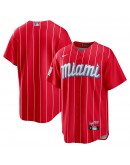 Miami Marlins Nike City Connect Replica Team Jersey - Red