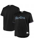 Miami Marlins Big & Tall Replica Team Jersey - Black