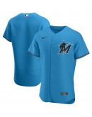 Miami Marlins Nike Alternate Authentic Team Jersey - Blue