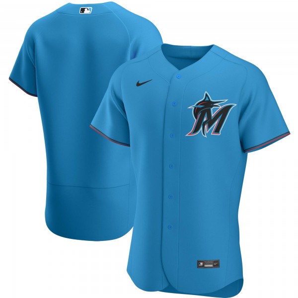 Miami Marlins Nike Alternate Authentic Team Jersey - Blue