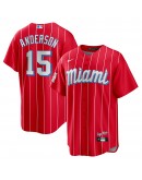 Brian Anderson Miami Marlins Nike City Connect Replica Player Jersey - Red