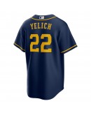 Christian Yelich Milwaukee Brewers Nike Alternate Replica Player Jersey - Navy