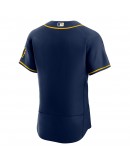 Milwaukee Brewers Nike Alternate Authentic Team Logo Jersey - Navy