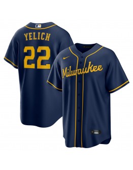 Christian Yelich Milwaukee Brewers Nike Alternate Replica Player Jersey - Navy