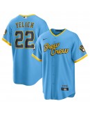 Christian Yelich Milwaukee Brewers Nike 2022 City Connect Replica Player Jersey - Powder Blue