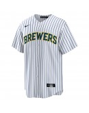 Christian Yelich Milwaukee Brewers Nike Alternate Replica Player Jersey - White