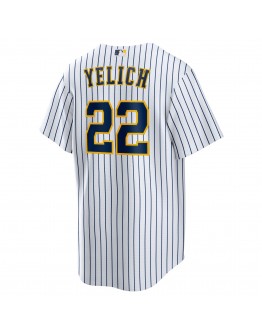 Christian Yelich Milwaukee Brewers Nike Alternate Replica Player Jersey - White