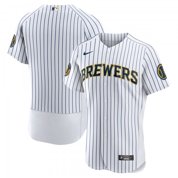 Milwaukee Brewers Nike Alternate Authentic Team Jersey - White