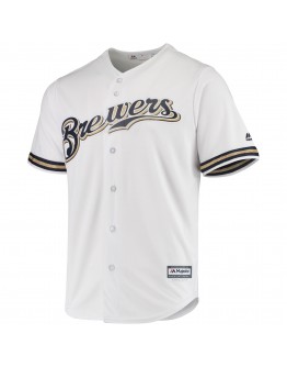 Milwaukee Brewers Majestic Team Official Jersey - White