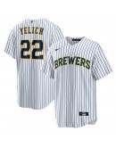 Christian Yelich Milwaukee Brewers Nike Alternate Replica Player Jersey - White