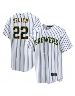 Christian Yelich Milwaukee Brewers Nike Alternate Replica Player Jersey - White